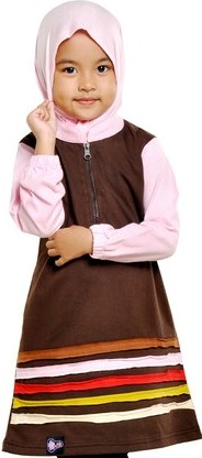 Baju Tunik Anak Muslim Mutif Kids 53 Coklat